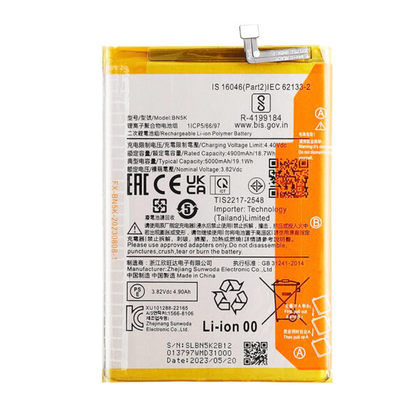 BN5K XIAOMI REDMI 12C HIGH QULITY BATTERY