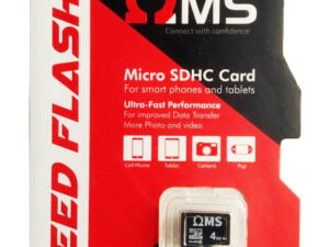 4GB OMS MICRO SDHC SPEED FLASH MEMORY CARD - Shoppypack