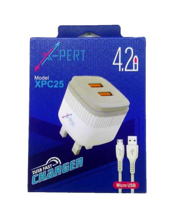 XPC25 EXPERT 2 USB MICRO CHARGER 4.2A - Shoppypack