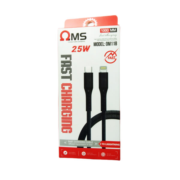 OMS OM118 TYPE C TO LIGHTNING CABLE 25W