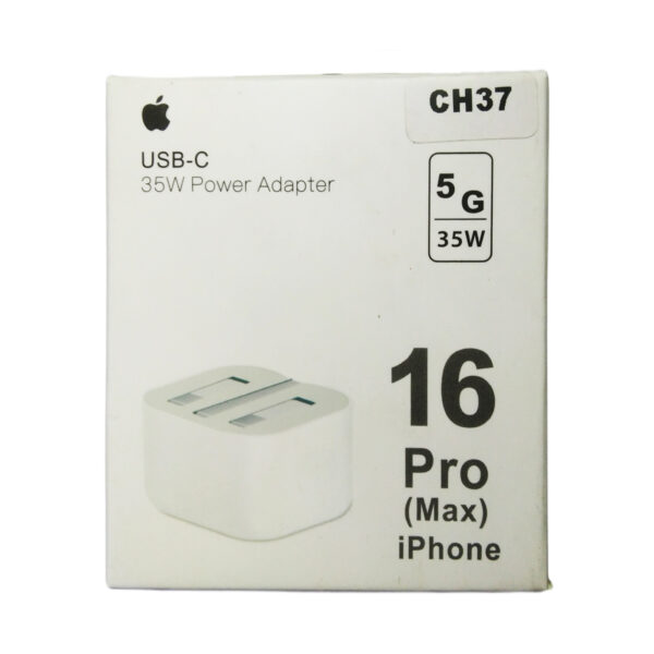 CH37 35W POWER ADAPTER FOR IPHONE 16 PRO MAX - Shoppypack