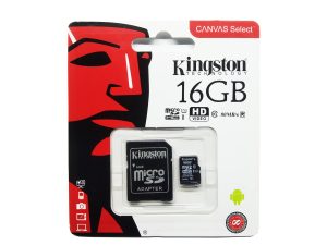 16GB KINGSTON MICRO SD HC MEMORY CARD - Shoppypack